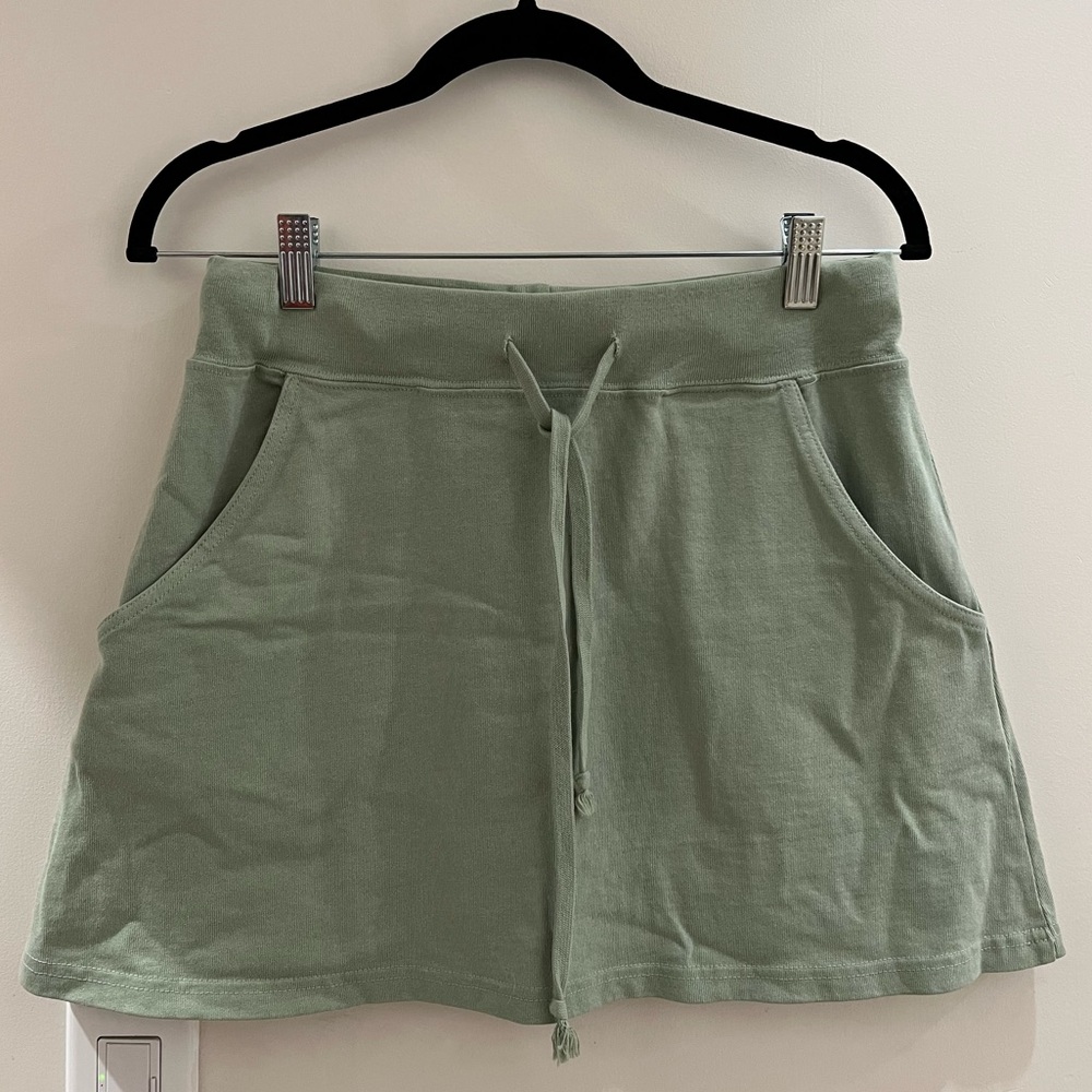 Brandy Melville Green Mini Skirt